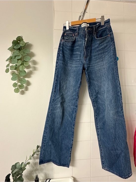 Denim Forum Denim - Denim forum Farrah Blue High Rise Wide-Leg Jeans